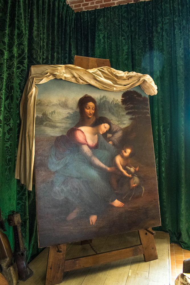 Peinture de Léonard de Vinci à Amboise