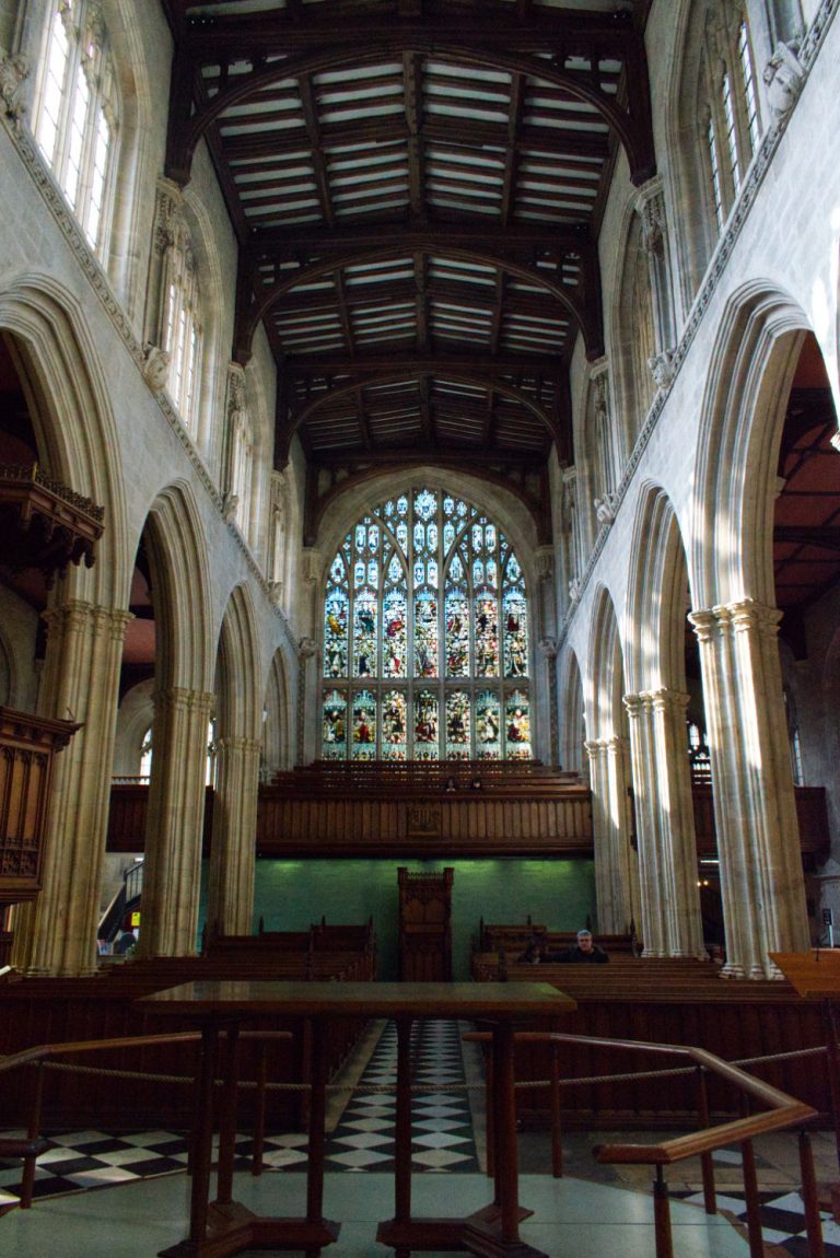 Intérieur de l'église d'Oxford University