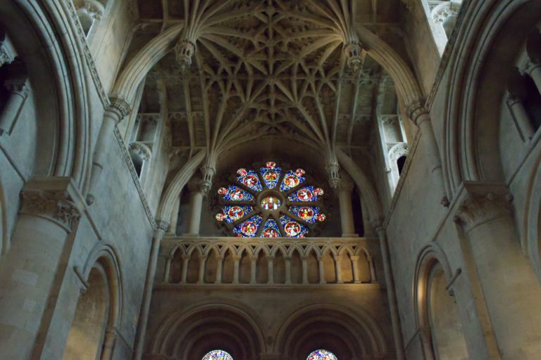 Rosace dans l'église de l’université d'Oxford